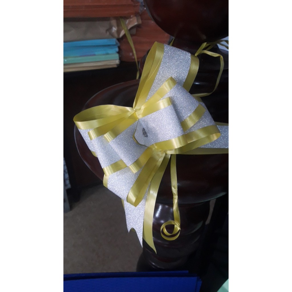 10 tờ giấy kiếng mờ gói hoa kèm 10 nơ rút