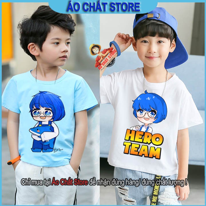 BST Áo Hero Team nhân vật Phong Cận nhiều màu siêu cute dành cho bé trai | bé gái đẹp | Áo Chất Store
