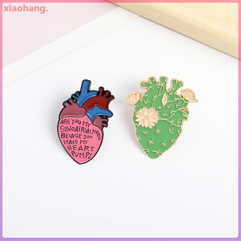 Ghim Cài Áo Hình Trái Tim Hoạt Hình Dễ Thương