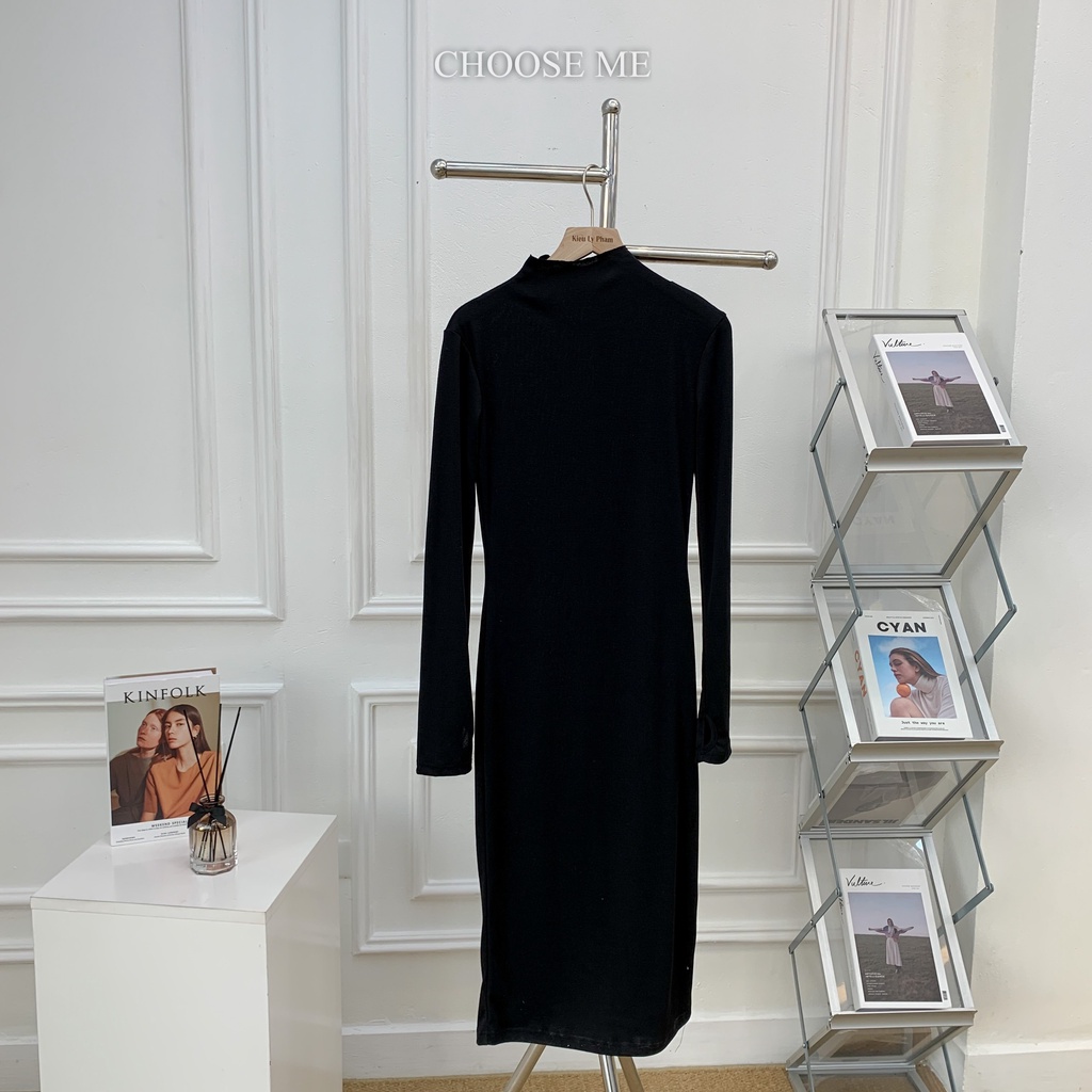 Váy Body Trơn Dài Tay, Váy Body Chất Liệu Thun Co Giãn, Đầm Dáng Ôm - Choose Me KLP | BigBuy360 - bigbuy360.vn