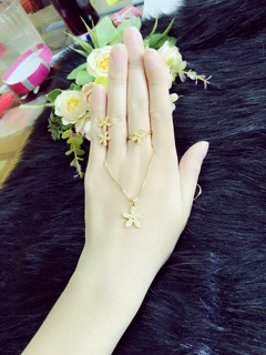 Bộ trang sức mạ vàng 24k