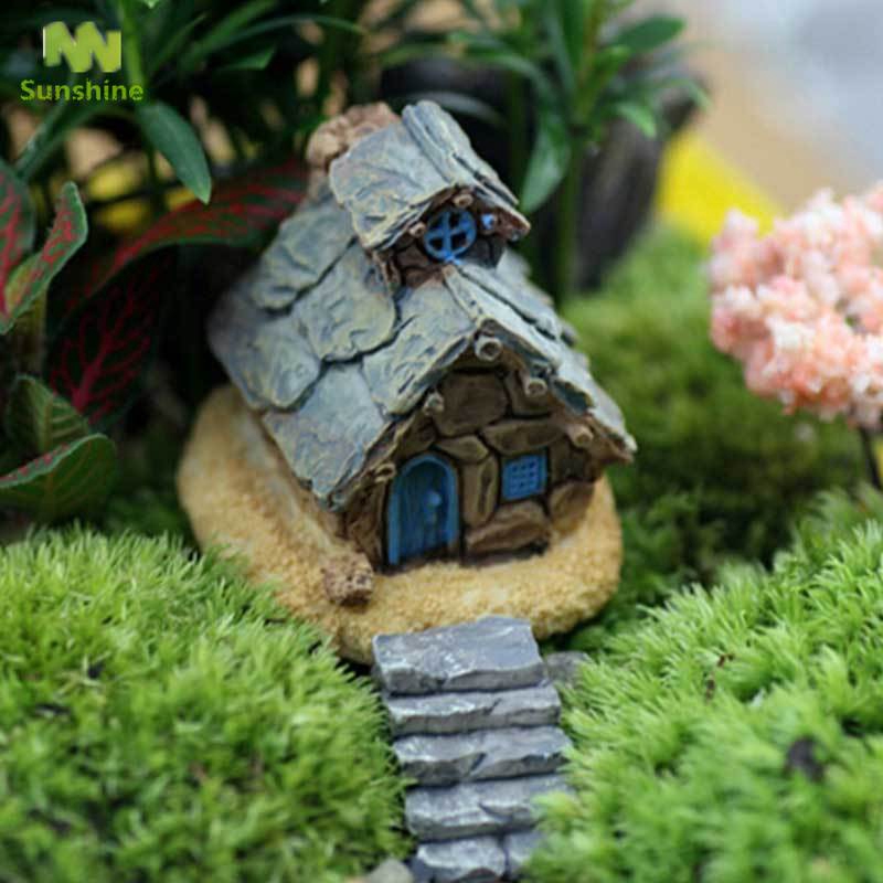 Mô hình mini hình ngôi nhà bằng resin dùng trang trí tiểu cảnh