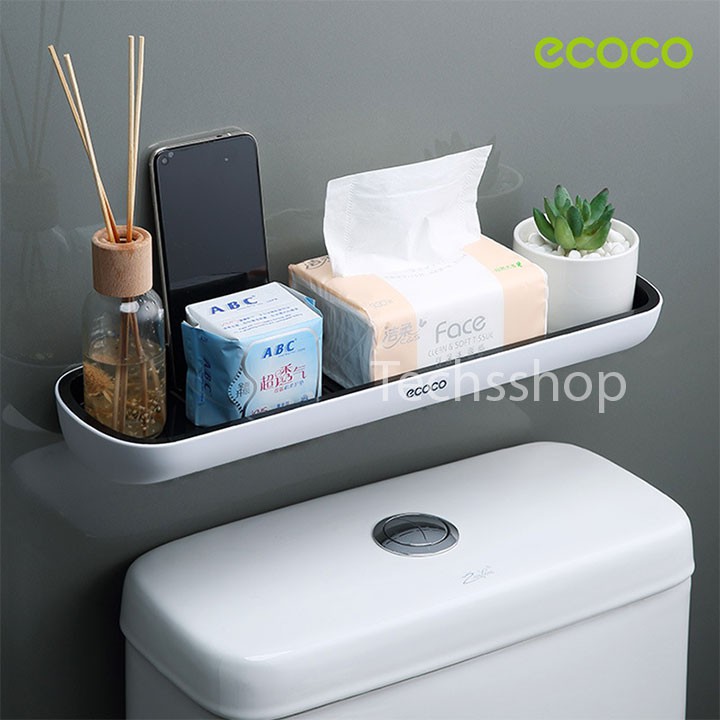 Kệ Để Xà Bông Chai Dầu Gội, Nước Xả Dán Tường Ecoco E1923 Trong Phòng Tắm - Khay Nhà Bếp Để Đồ Tiện Lợi - Kệ Gia Vị