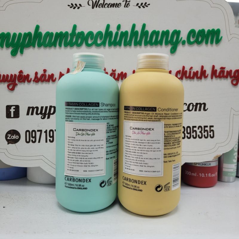 Bộ Dầu gội xả phục hồi LAMELAS-CARBONDEX, siêu mềm mượt - siêu lưu hương 500ml