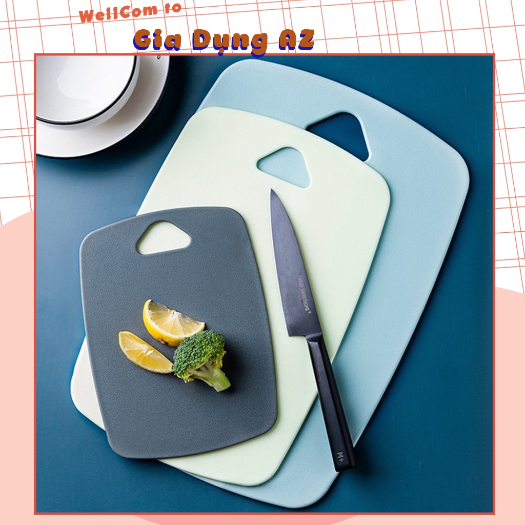 Bộ 3 thớt kháng khuẩn 3 kích thước khác nhau chống xước chống trơn trượt đa năng tiện lợi PVN17461
