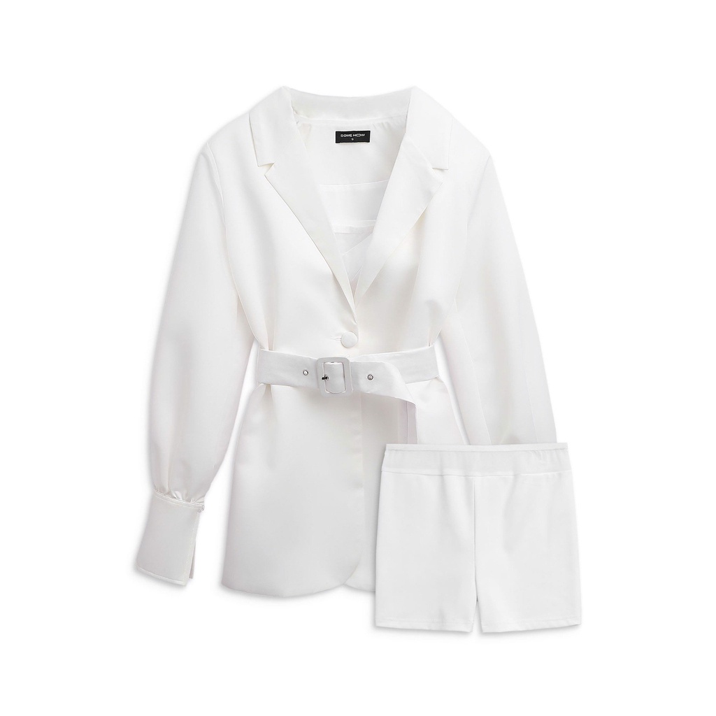 Set Bộ Nữ Áo Khoác Blazer 3 Món , Chất Liệu Cotton Co Dãn Thoải Mái,WO000001,SOMEHOW