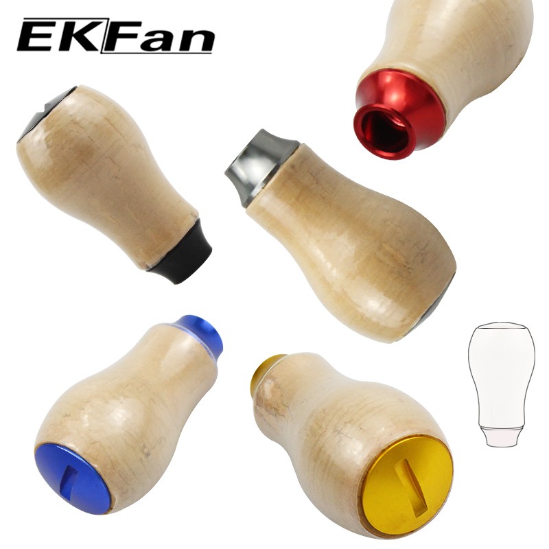 EKfan for daiwa & Shimano fishing reel knob Soft-wood Material Fishline wheel Repair assembly Accessorie