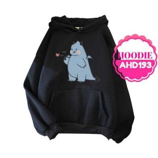 Áo khoác nỉ hoodies khủng long nam nữ cổ chui có nón