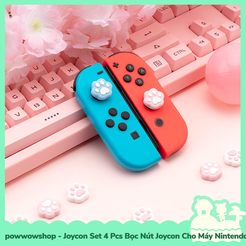 [Sẵn VN - Hỏa Tốc] Joycon OLED/V1/V1/Lite Set 4Pcs Bọc Nút Analog Joycon Cho Máy Game Nintendo Switch Game GS PawPaw