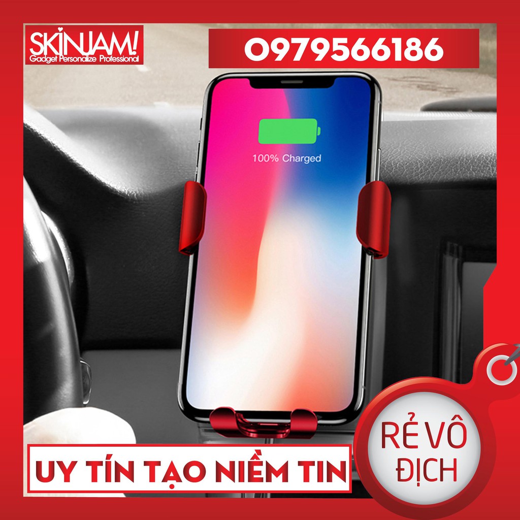 Giá Đỡ Điện Thoại Kẹp Cửa Gió Ô Tô BASEUS Kiêm Sạc Không Dây