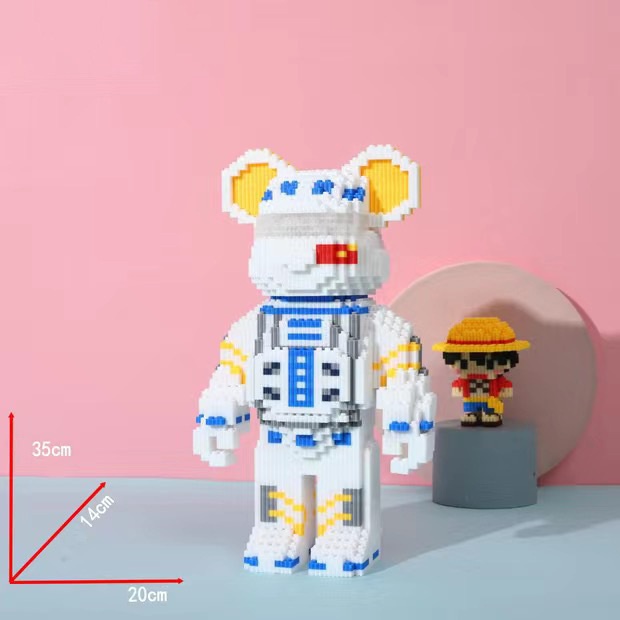 Lego Bearbrick, Đồ Chơi Lắp Ráp Gấu Bearbrick Cỡ Lớn 36cm annhienstore