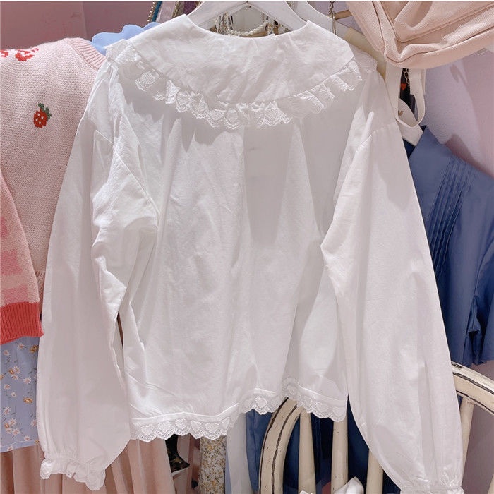 Sơ Mi Nữ Cổ Bèo Thêu Hoa Mới