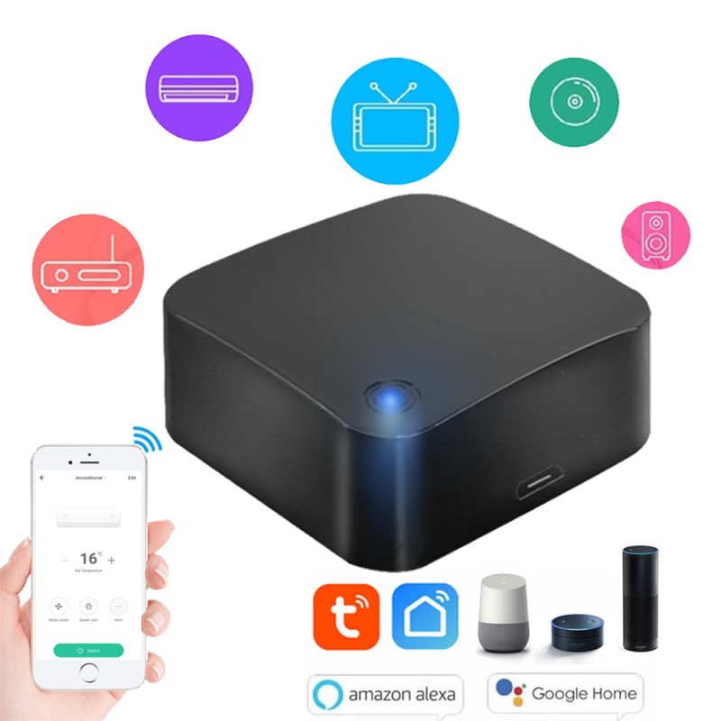 Bộ Thiết Bị Điều Khiển Từ Xa Thông Minh Kết Nối Wifi Chuyên Dụng Công Tắc Thông Minh Điều Khiển WIFI, 3G, 4G Trung Tâm Điều Khiển Thiết Bị Hồng Ngoại IR Và RF Wifi Tuya BEST
