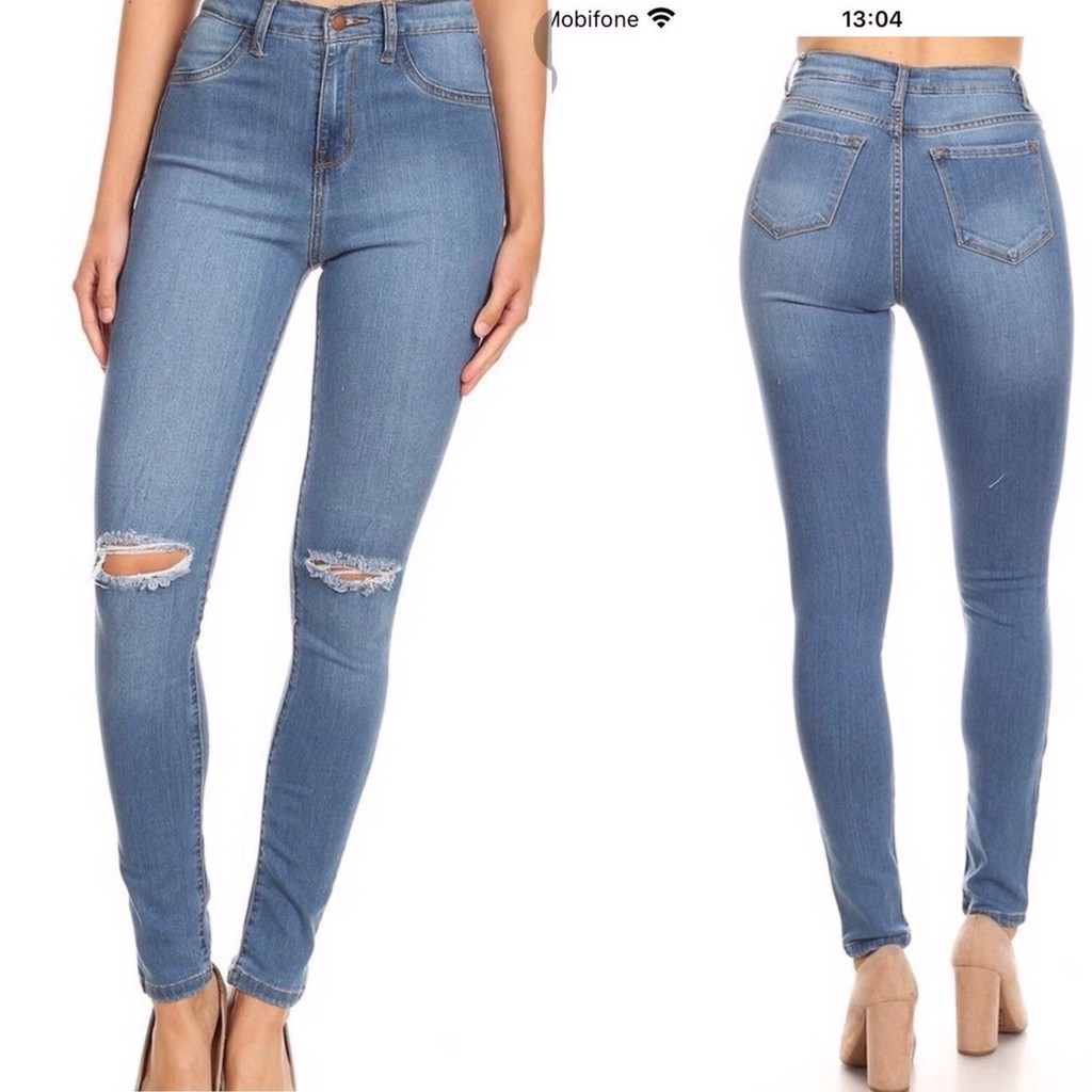 Quần Jeans Bigsize lưng siêu cao size 58-80kg