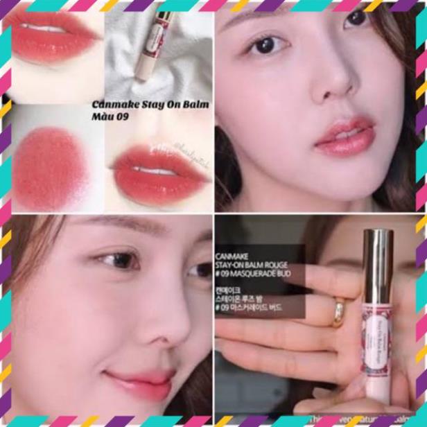 Son dưỡng có màu Canmake Stay On Rouge Balm  T04 09 16 Nhật Bản