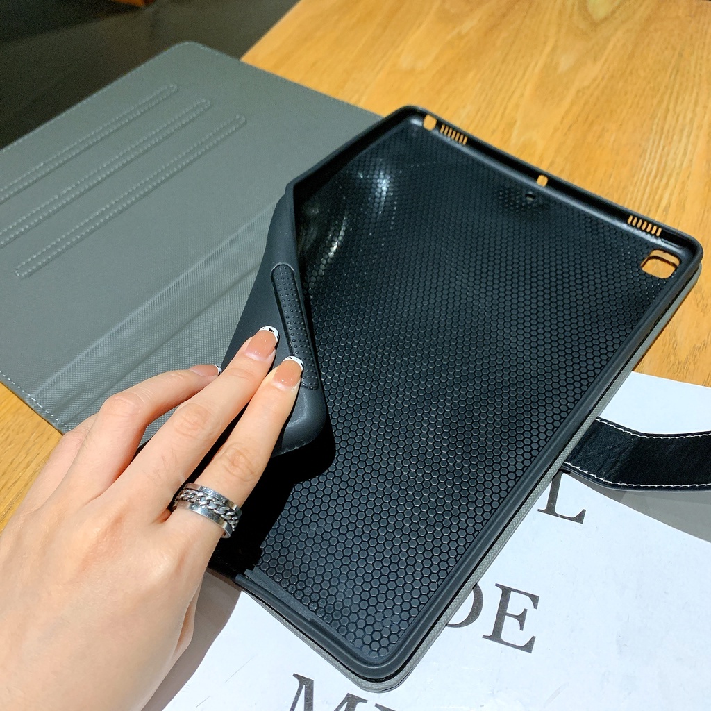 Ốp Máy Tính Bảng Da PU Chống Sốc Cho IPad 10.9 Air 5 4 3 2 1 2022 Pro 11 2021 10.5 9.7 10.2 9th 8th 7th Mini 6 5