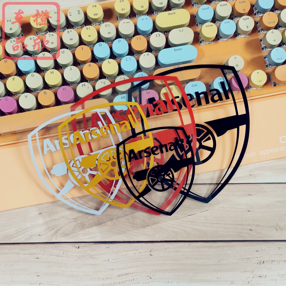 Miếng Dán Phản Quang In Logo Arsenal Trang Trí Nắp Bình Xăng Xe Hơi / Mũ Bảo Hiểm / Laptop / Điện Thoại