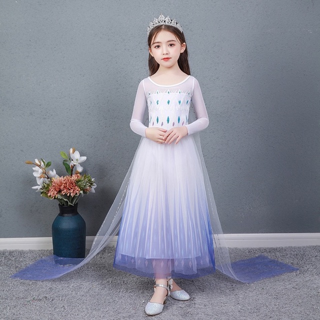 SIÊU PHẨM ĐẦM VÁY ELSA FROZEN 2 CAO CẤP CHO BÉ