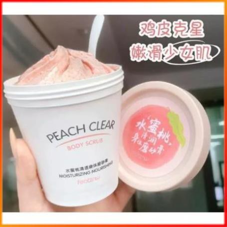 Kem Tẩy Tế Bào Chết Từ Trái Đào Body Peach Feotznw Peach Clear Body Scrub (200ml) Dưỡng Ẩm Làm Trắng Da skkh