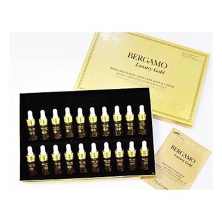 Tinh chất hỗ trợ trị mụn - dưỡng trắng - tái tạo da Bergamo Luxury Gold Collagen And Caviar 13ml