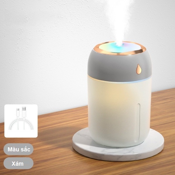 Máy phun sương mini, xông tinh dầu, khuếch tán tinh dầu, tạo độ ẩm không khí hình giọt nước Chuby Shop