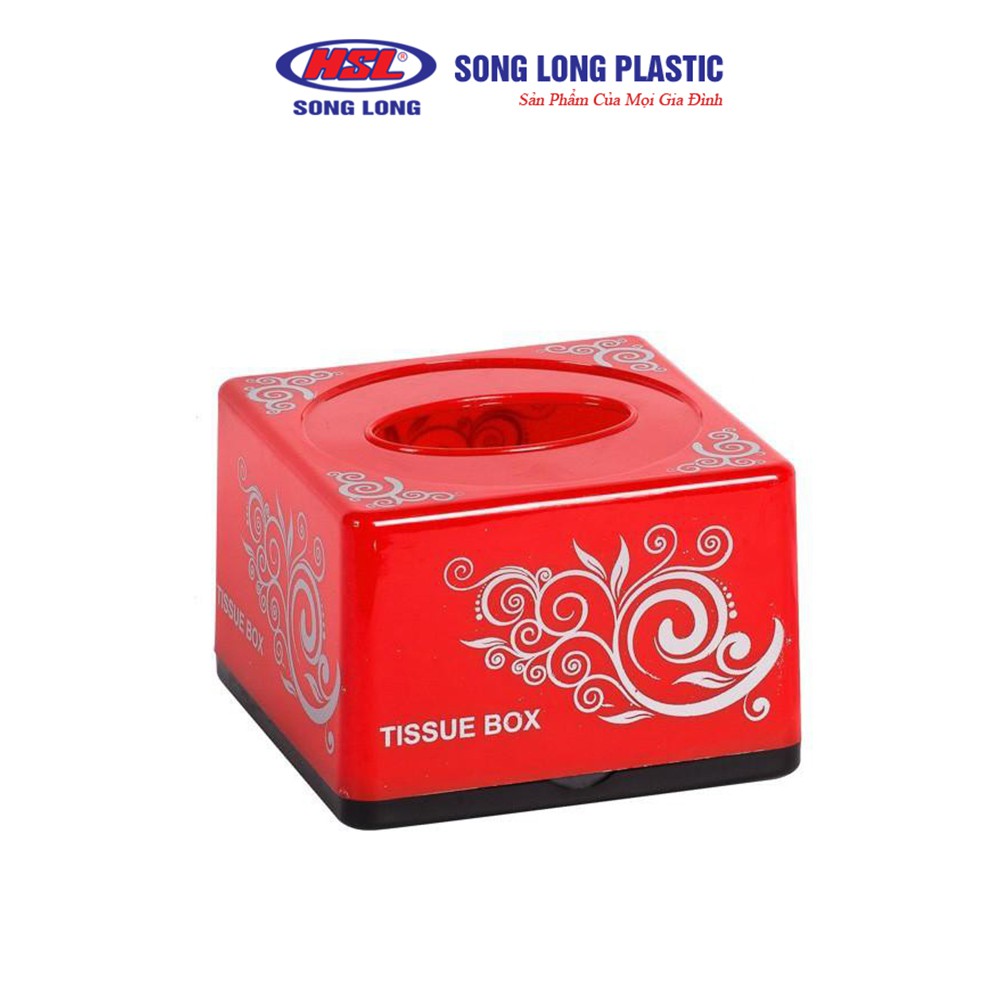 Hộp giấy vuông hoa Song Long Plastic - 2401