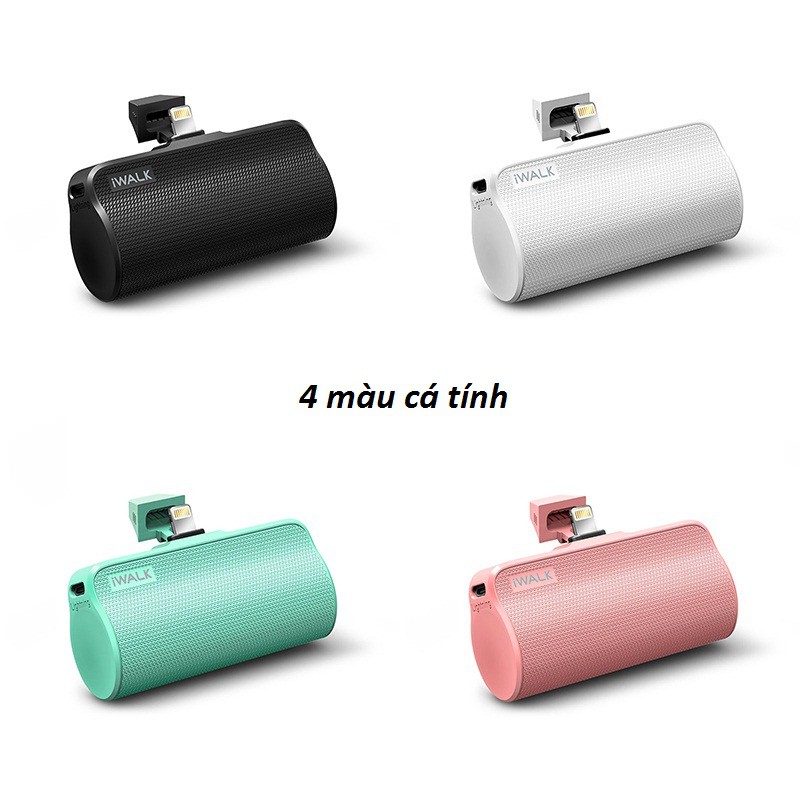 Pin sạc dự phòng Mini 3300mAh iWALK DBL3300L chuẩn MFI cho iPhone