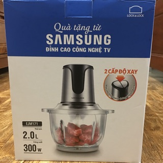 Máy xay thịt Lock & Lock EJM171 cối thuỷ tinh, bảo hành 12 tháng, dung tích 2L công suất 300W