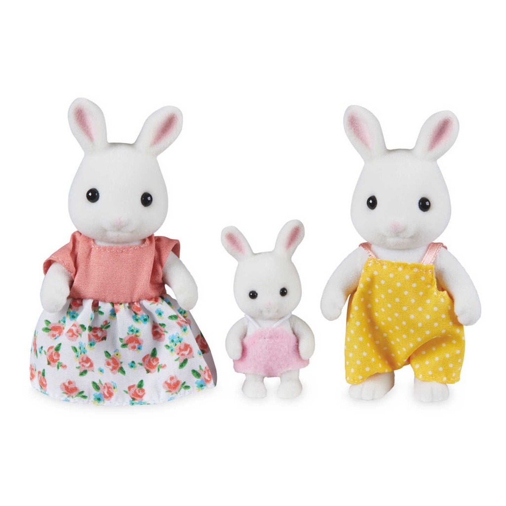 Đồ Chơi Sylvanian Families Gia Đình 3 Thành Viên Thỏ Trắng Snow Rabbit Family