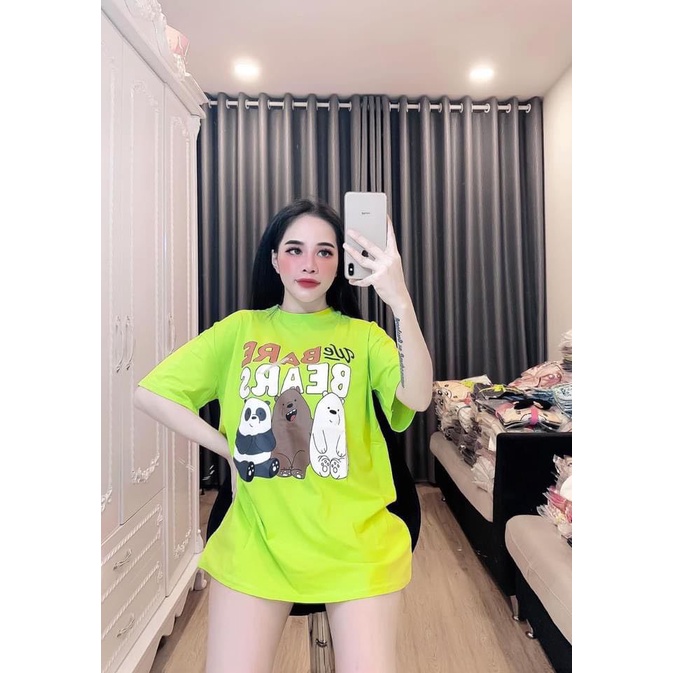 Áo thun tay lỡ form rộng - Áo phông nam nữ thời trang 40kg-68kg-AT04