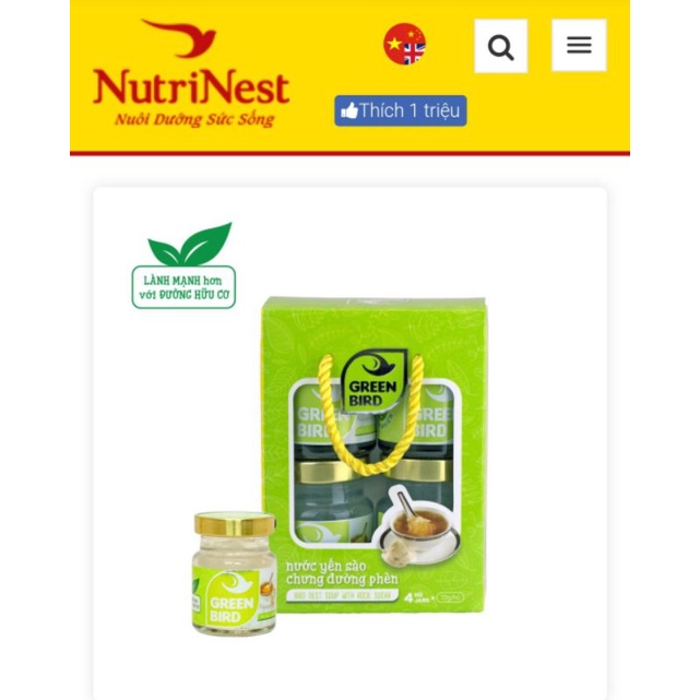 HỘP QUÀ YẾN SÀO CHƯNG ĐƯỜNG PHÈN NUTRINEST