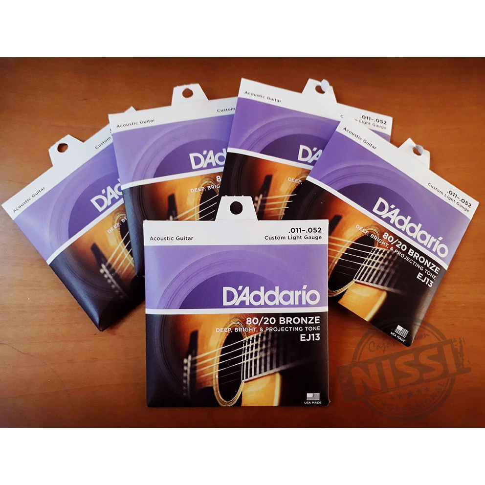 Dây Guitar Acoustic D'Addario EJ13 - Exp26