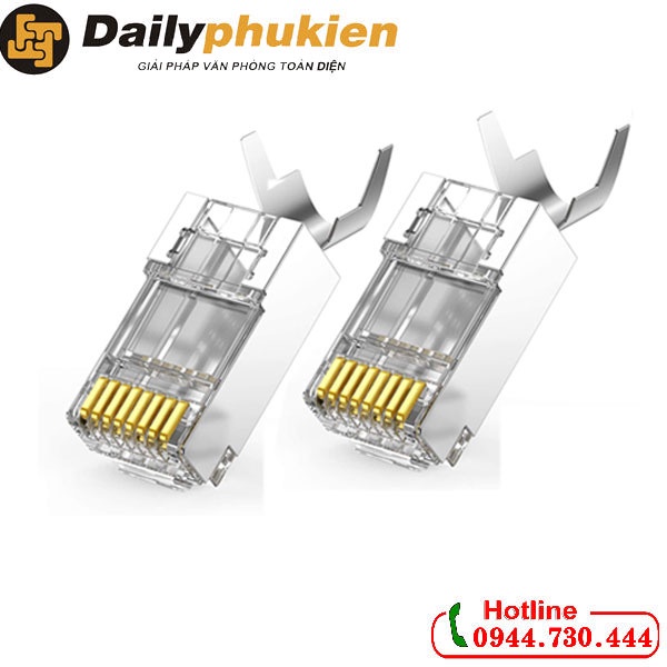 Hạt mạng RJ45 Cat6A/ Cat7 10c/túi Ugreen 70316 chính hãng dailyphukien