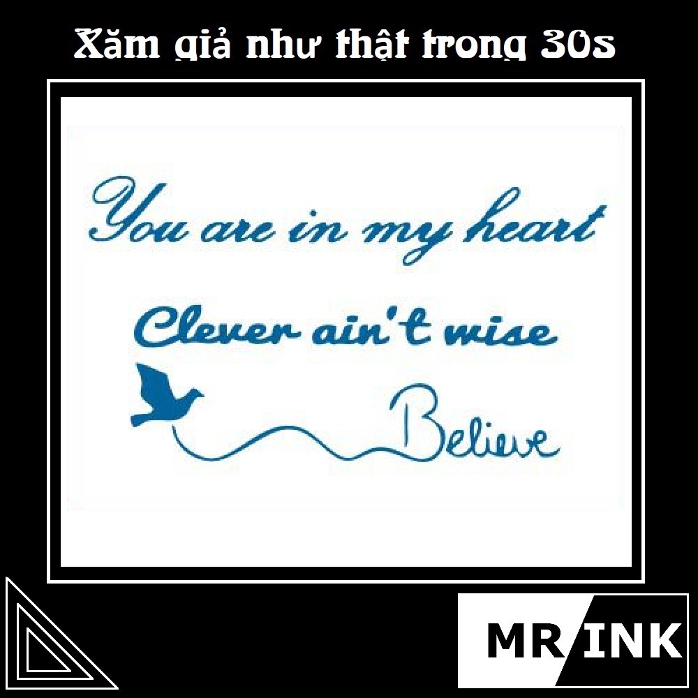 Hình xăm tạm thời 15 ngày y như xăm thật - bền màu và chống nước