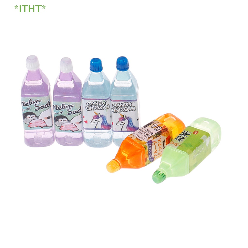 Bộ 5 Món Đồ Chơi Uống Trà Nước Ép Cho Nhà Búp Bê Mới
