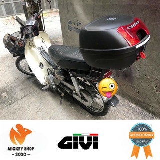 [ CHÍNH HÃNG ] Thùng GIVI E26N/ E26NX MICRO 26 Lít Khóa Monolock Decal Bạc/ Phản Quang Đỏ