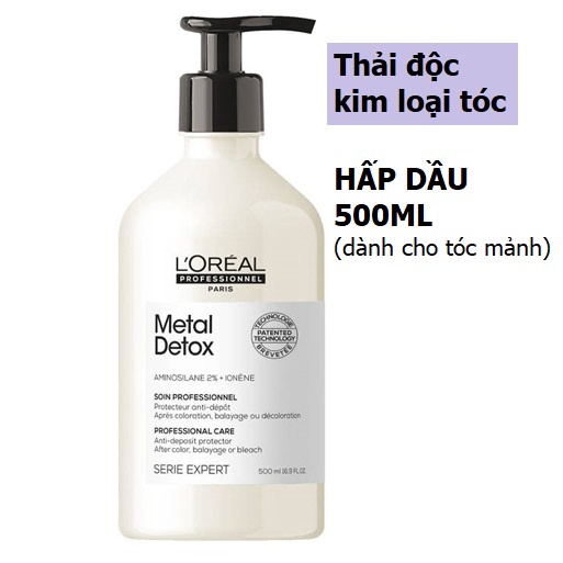 Hấp dầu giúp thải độc kim loại cho tóc mảnh L’Oréal Professionnel Serie Expert Metal Detox 500ml