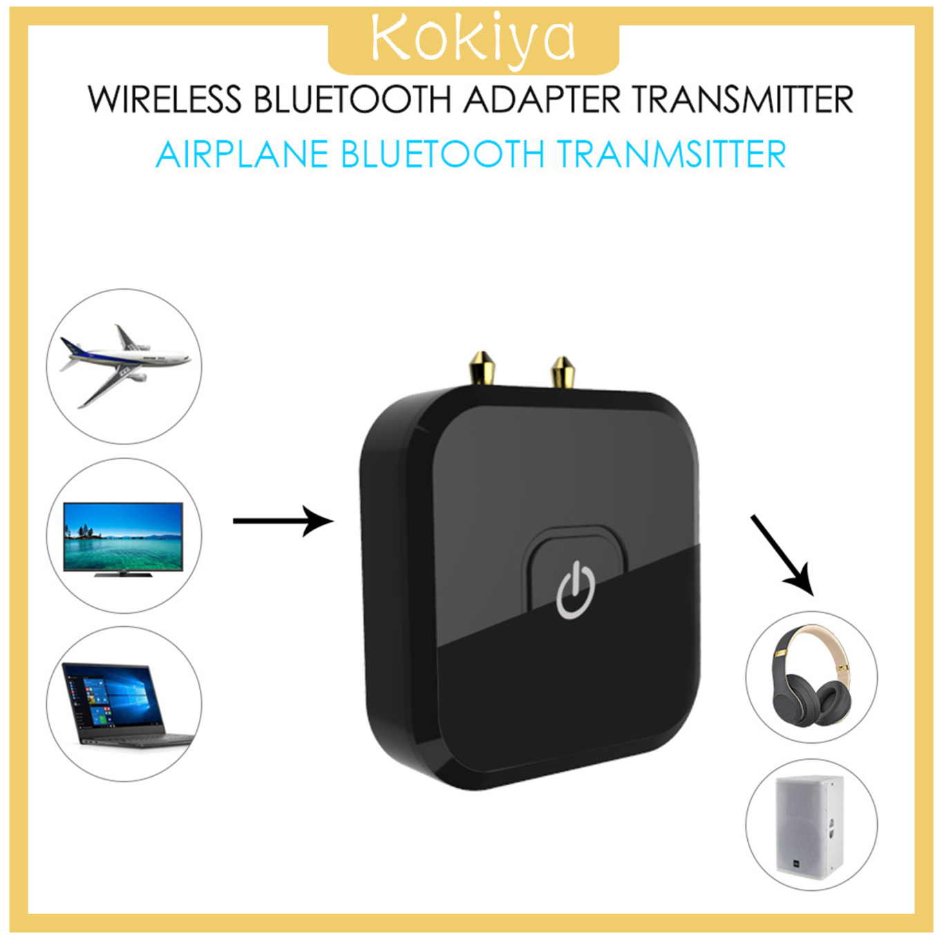 Đầu Nối Truyền Tín Hiệu Âm Thanh Bluetooth Không Dây Màu Đen | BigBuy360 - bigbuy360.vn
