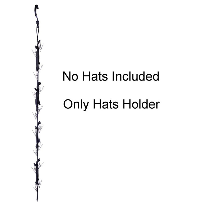 Móc Treo Nón Lưỡi Trai Bằng Thép Không Gỉ Kèm 16 Kẹp Tiện Dụng