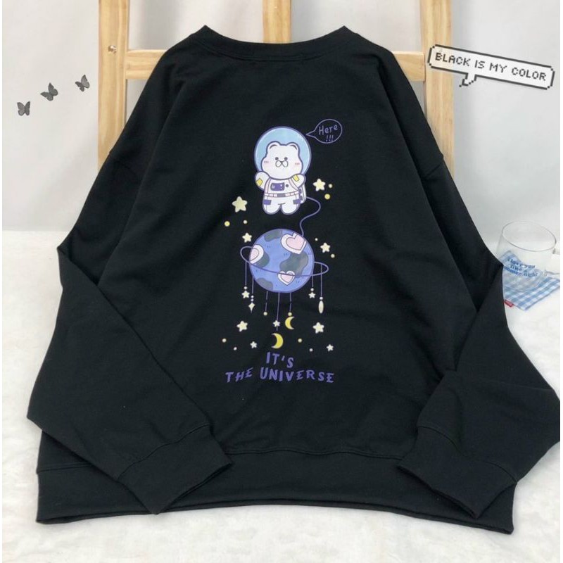 Áo sweater quả cầu siêu cute