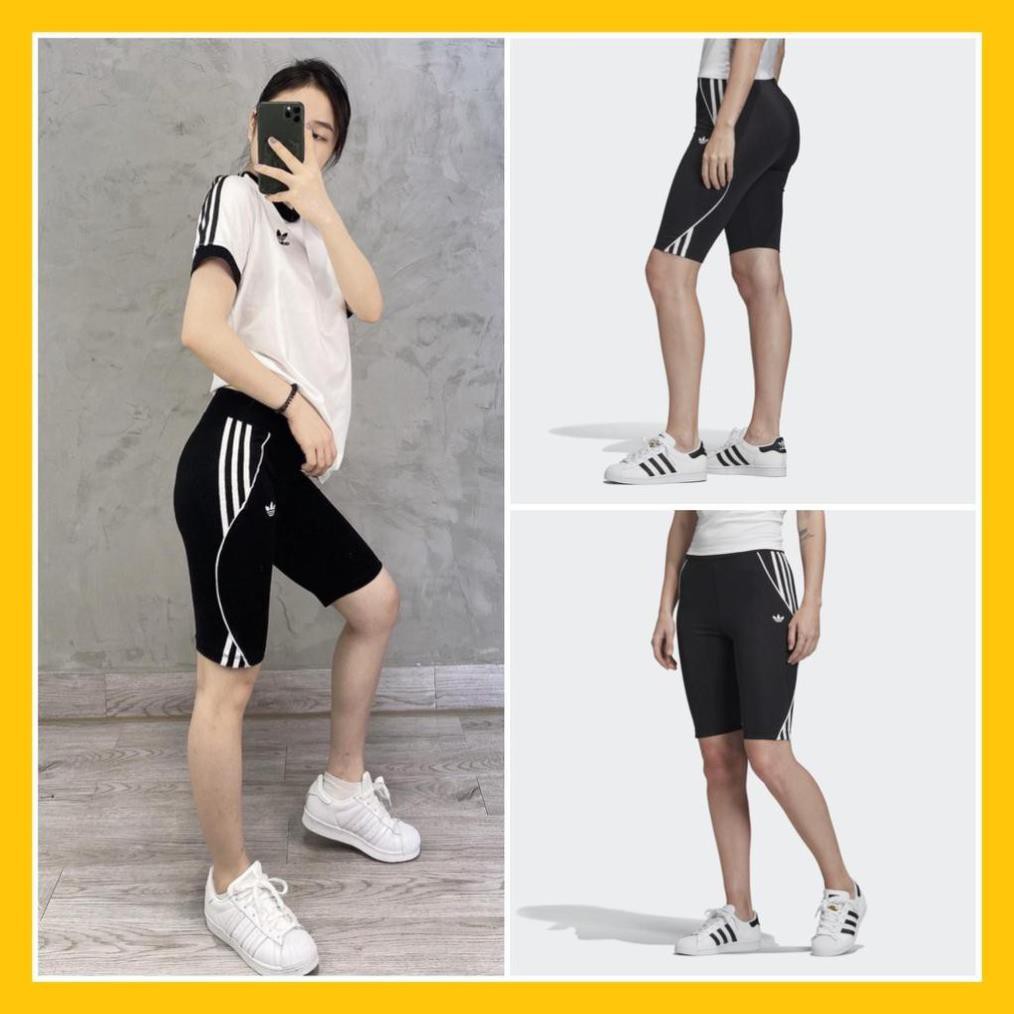 Quần Legging Đùi Gym [Short] Tights Sọc Sóng Cao Cấp [ĐỒ TẬP GYM NỮ]