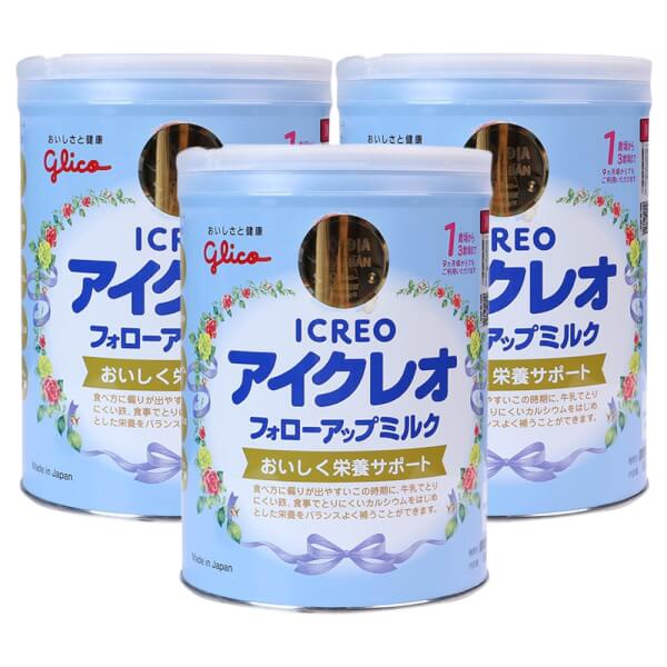Sữa Glico Icreo Follow Up Milk (Icreo Số 1) Lon 820g [SHOP MẸ BI]