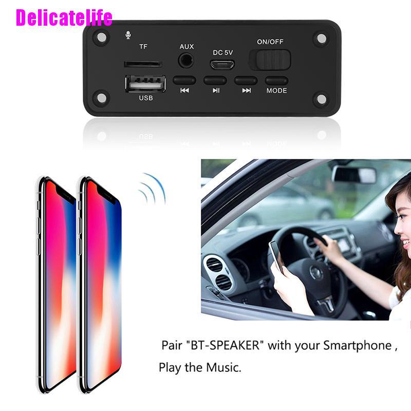 Bảng mạch giải mã loa Bluetooth 5.0 MP3 2x3W chuyên dụng cho xe hơi