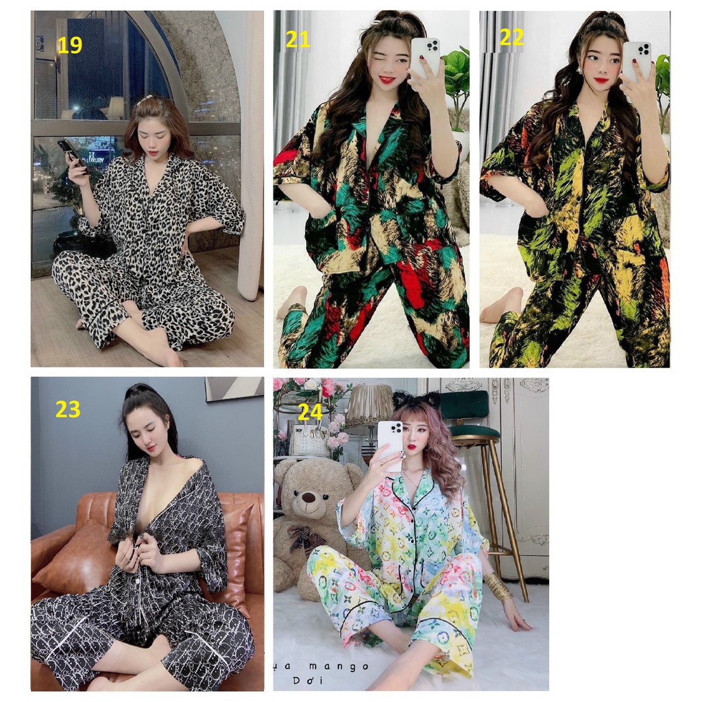 Đồ Bộ Lụa Mango  - Tay Cánh Dơi Quần Dài