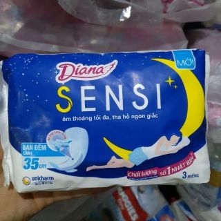 3 miếng Bvs Diana SENSI đêm có cánh 35cm