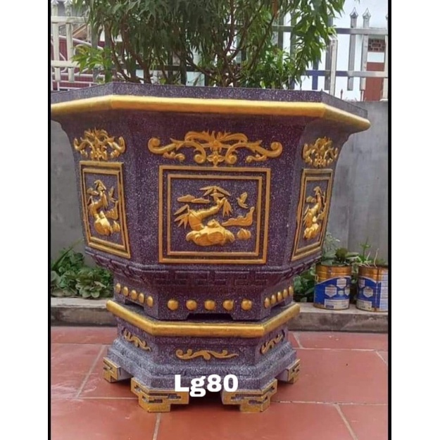 Khuôn đúc chậu lục giác 80