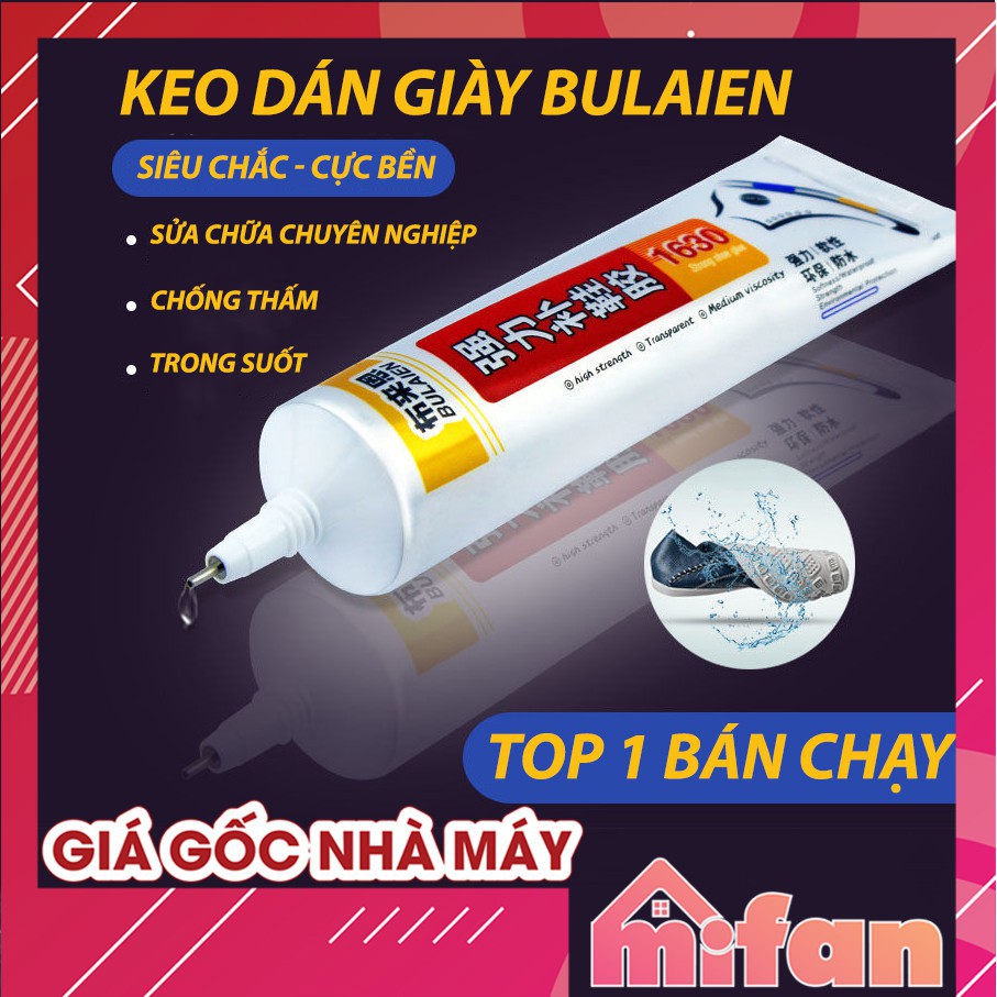 EQ Keo Dán Giày Dép Chuyên Dụng 1630 BULAIEN 60 ml - Keo Dán Thần Thánh Siêu Chắc Trong Suốt - HÀNG xịn 50 16