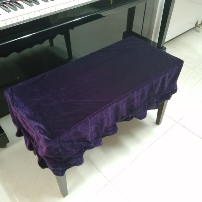 Khăn phủ ghế đàn Piano nhung cao cấp loại khăn phủ ghế đôi