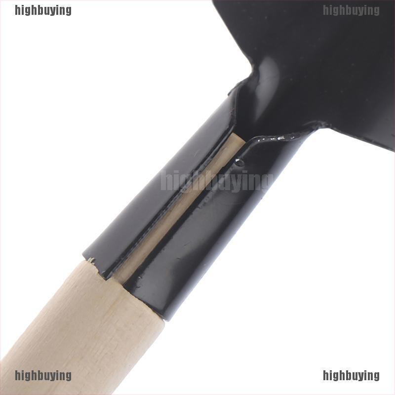 Bộ dụng cụ làm vườn mini bằng kim loại có tay cầm kim loại