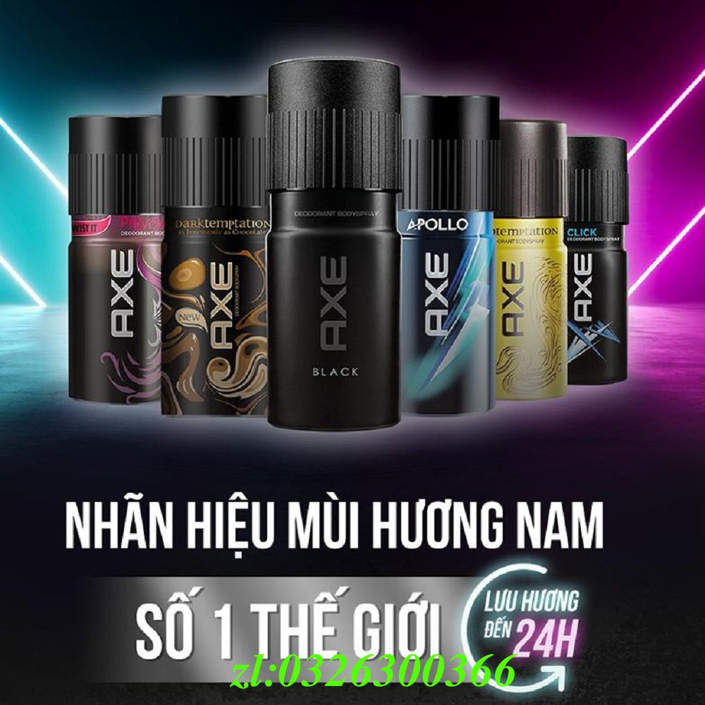 Xịt Khử Mùi Axe 150ml Apollo Hàng Công Ty Chính Hãng.